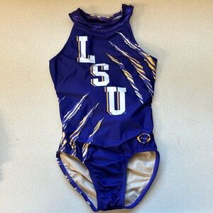 Louisiana State University Tiger Stripe Leotard Child Large